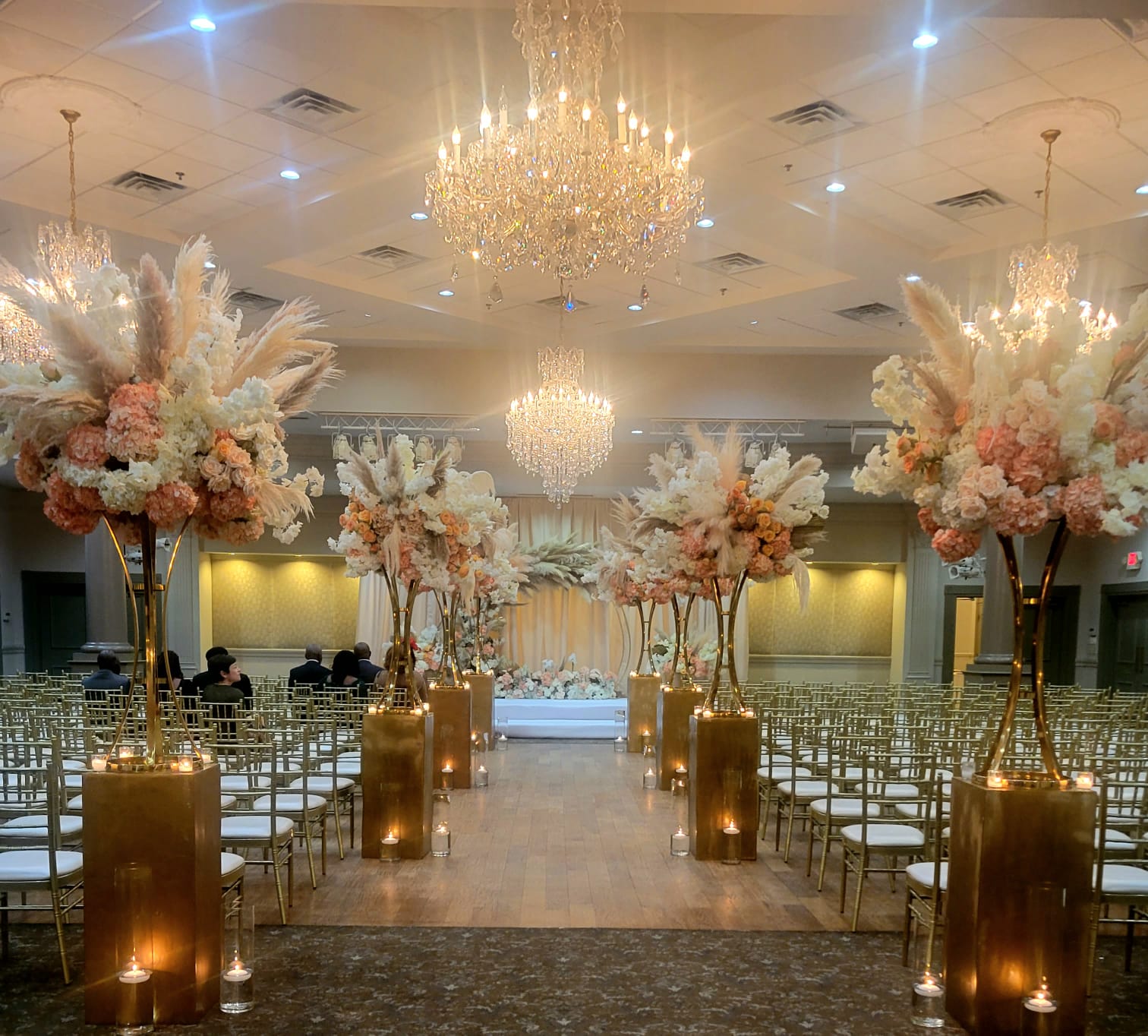 Elegant ceiling drapes